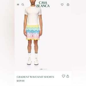 GRADIENT WAVE KNIT SHORTS
